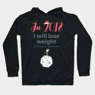 New Year 2018 resolution: moon Hoodie